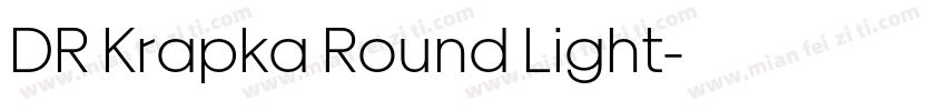 DR Krapka Round Light字体转换